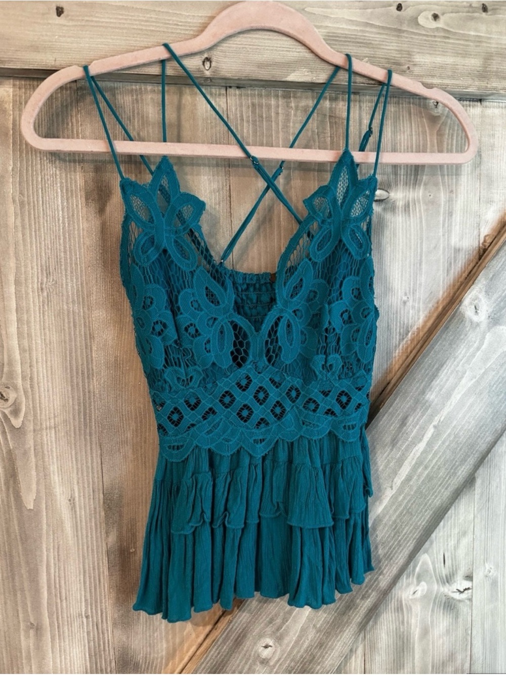 New with tags Free People adella lace cami